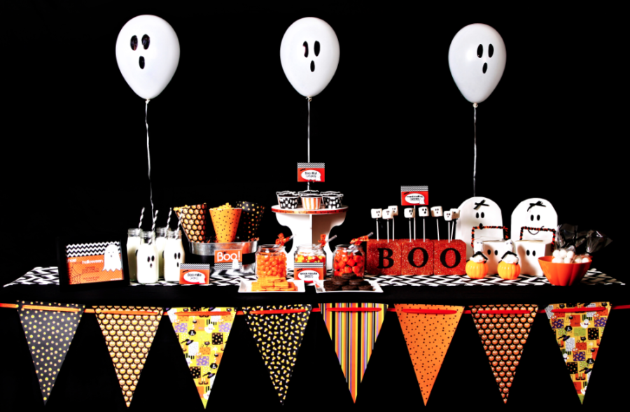 halloween-party-table